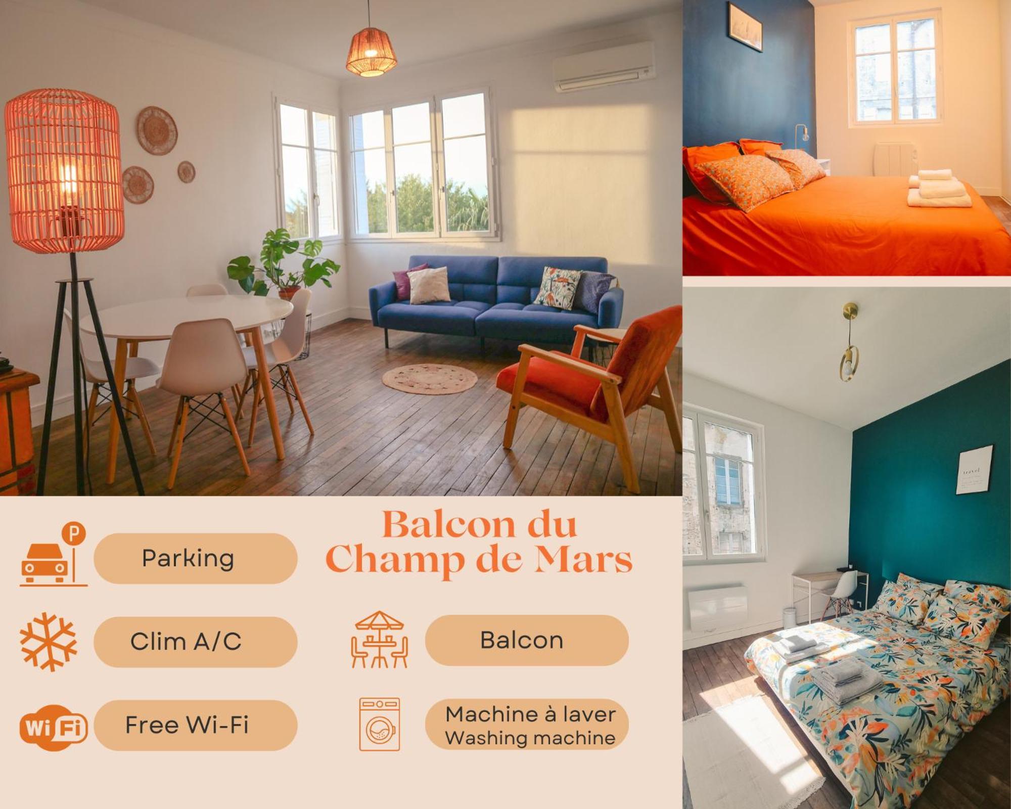 Balcon Du Champ De Mars - #clim - #air Conditioner - #parking * Angouleme
